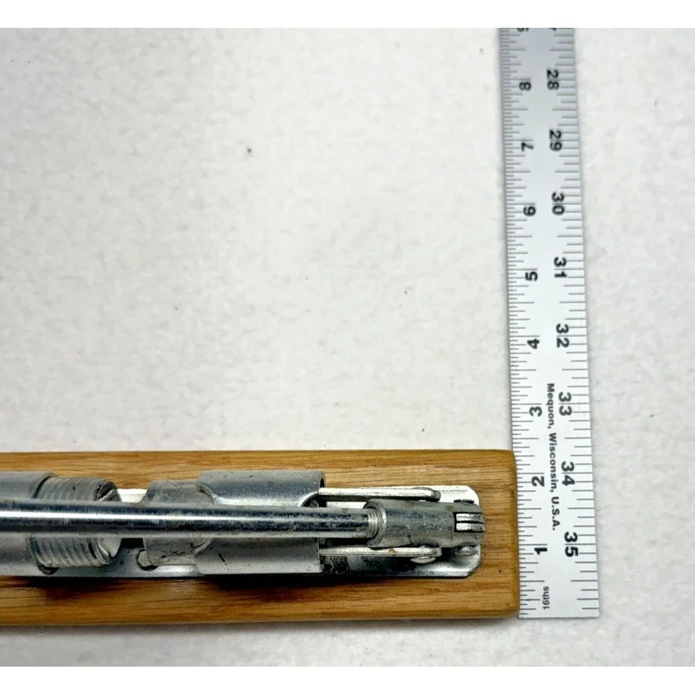 Lever Action Nutcracker Wood Base Metal Shell Cracker Mid Century Vintage